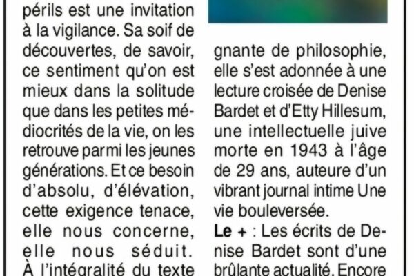 L'Appui à la vie, Les Cahiers de Denise Bardet, Editions Les Mots qui portent, MN AGNIAU